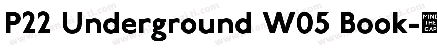 P22 Underground W05 Book字体转换